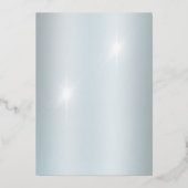 Elegante Custom 60th Wedding Jubileum Party Folie Uitnodiging (Achterkant)