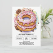 Elegante Custom Donuts Verjaardag Kaart (Staand voorkant)