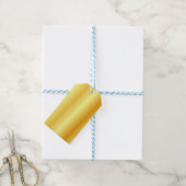 Elegante Custom Faux Gold Metallic Look Blank Cadeaulabel (Met Touw)