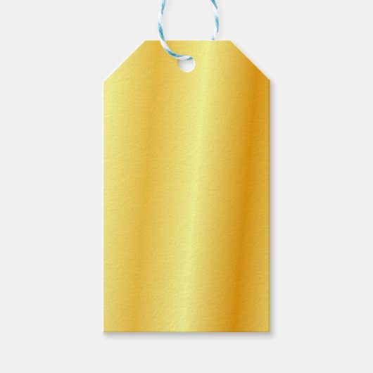 Elegante Custom Faux Gold Metallic Look Blank Cadeaulabel (Voorkant)