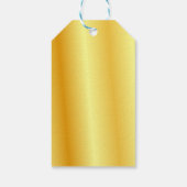 Elegante Custom Faux Gold Metallic Look Blank Cadeaulabel (Achterkant)