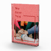 Elegante Custom Gifts voor Vrienden Moving Away Pi Fotoblokken (Rechts)