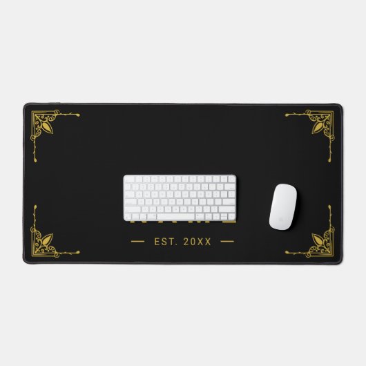 Elegante Custom Name Desk Mat voor Thuis of Kantoo (Keyboard & Muis)