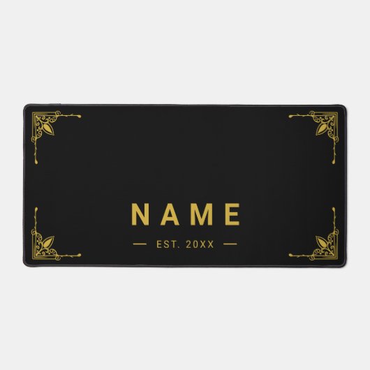 Elegante Custom Name Desk Mat voor Thuis of Kantoo (Voorkant)