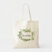 Elegante Custom Olive Boho Chic gepersonaliseerde  Tote Bag (Voorkant)