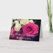 Elegante custom paar Jubileum kaart (Voorkant)