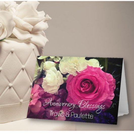 Elegante custom paar Jubileum kaart