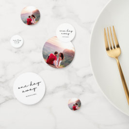 Elegante Custom Proefhuwelijksdiner één dag verder Confetti