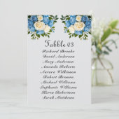 Elegante Custom Seating Chart Kaart voor bruilofte (Staand voorkant)