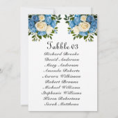Elegante Custom Seating Chart Kaart voor bruilofte (Achterkant)