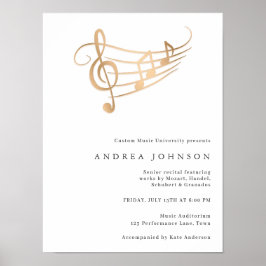 Elegante Custom Senior Overweging Muzikant Prestat Poster