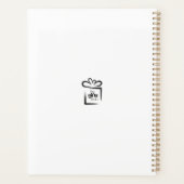 Elegante Custom Waterverf Wildflower Planner (Achterkant)