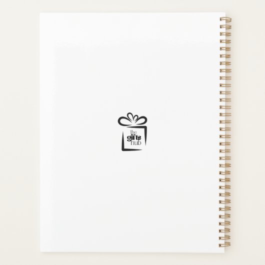 Elegante Custom Waterverf Wildflower Planner (Achterkant)