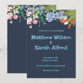 Elegante Custom Wedding Invitation Kaart (Voorkant / Achterkant)