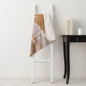 Elegante Custom Wedding Photo Bride & Groom's Name Sherpa Deken (In situ)