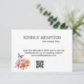Elegante Cute Bloem- en Vlinderontwerp (Staand voorkant)