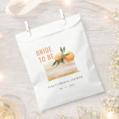 Elegante Cute Boho Sinaasappel Fruit Cake Bruidssh Bedankzakje (Geknipt)