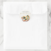 Elegante Cute Ei Basilicum Pizza Bruiloft Feest Ronde Sticker (Tas)