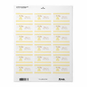 Elegante Cute Hommeloren Baby Shower Labels (Full Sheet)