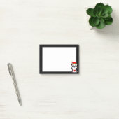 Elegante Cute Panda Beer Cartoon op Zwart & Wit Post-it® Notes (Kantoor)