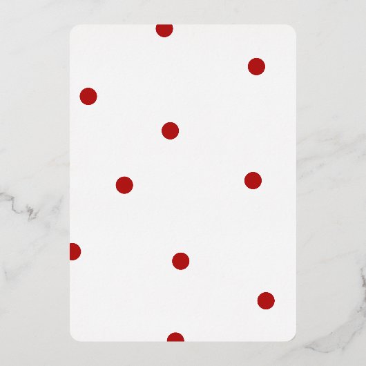 Elegante Cute Prettig Kerstmis Custom Foto  Folie Folie Feestdagenkaart (Achterkant)