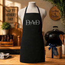 Elegante DAD Love You Zwarte Schort