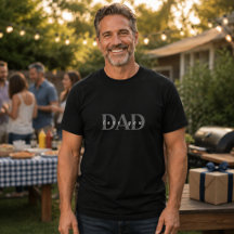 Elegante DAD Love You Zwarte T-Shirt