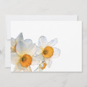 Elegante Daffodil Funeral Announcement Kaart (Achterkant)