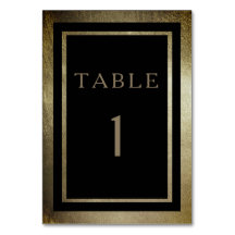 Elegante Dag Goud & Zwart Verticale Bruiloft