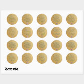 Elegante Dag van de Administratieve Professionals Ronde Sticker (Vel)