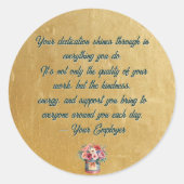 Elegante Dag van de Administratieve Professionals Ronde Sticker (Voorkant)