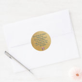 Elegante Dag van de Administratieve Professionals Ronde Sticker (Envelop)