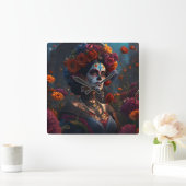 Elegante Dag van de Dode Levendige Klok (Huis)