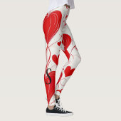 Elegante Dag van de Valentijn, rode harten, monogr Leggings
