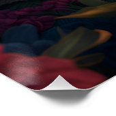 Elegante Dag van het Dode Levendige Poster (Hoek)