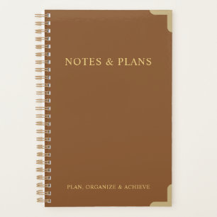 Elegante dagelijkse organisator voor notities en p planner