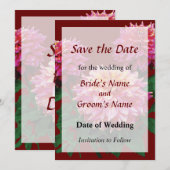 Elegante Dahlia Kidds Climax Save the Date (Voorkant / Achterkant)