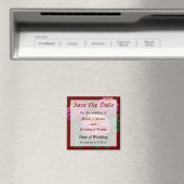Elegante Dahlia Kidds Climax Save the Date Magneet (Insitu (Vaatwasser))