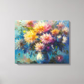 Elegante Dahlia Sonata Fine Art Canvas Afdruk (Voorkant)