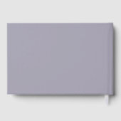 Elegante Daisies Mason Jar Bruiloft Folie Lavendel Gastenboek (Achterkant)