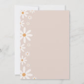 Elegante Daisy Baby in Bloom Baby shower Kaart (Achterkant)