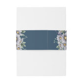 Elegante Daisy Bloemen Gepersonaliseerde Trouwenve Uitnodigingen Wikkel (Achterkant Voorbeeld)