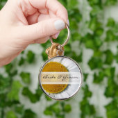 Elegante Daisy bruiloft Sleutelhanger (Hand)