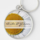 Elegante Daisy bruiloft Sleutelhanger (Voorkant)