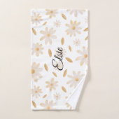 Elegante Daisy Hues gepersonaliseerde badhanddoek Bad Handdoek (Handdoek)