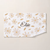 Elegante Daisy Hues gepersonaliseerde badhanddoek Bad Handdoek (Handdoek)