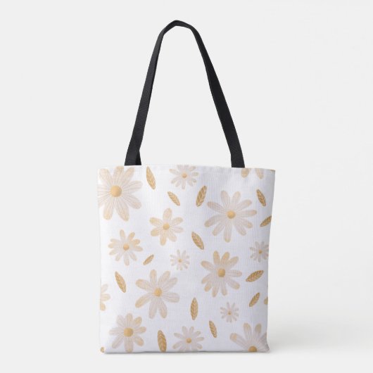 Elegante Daisy Hues gepersonaliseerde Canvas tas (Achterkant)