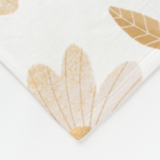 Elegante Daisy Hues Gepersonaliseerde Fleece Deken (Hoek)