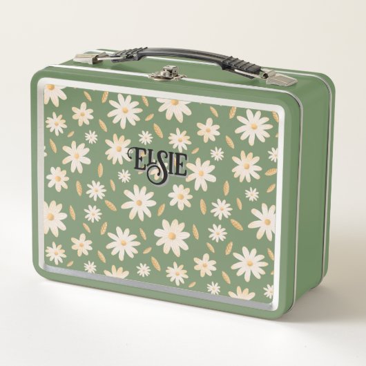 Elegante Daisy Hues gepersonaliseerde lunchbox (Voorkant)