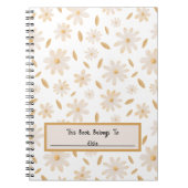 Elegante Daisy Hues Notitieboek (Voorkant)